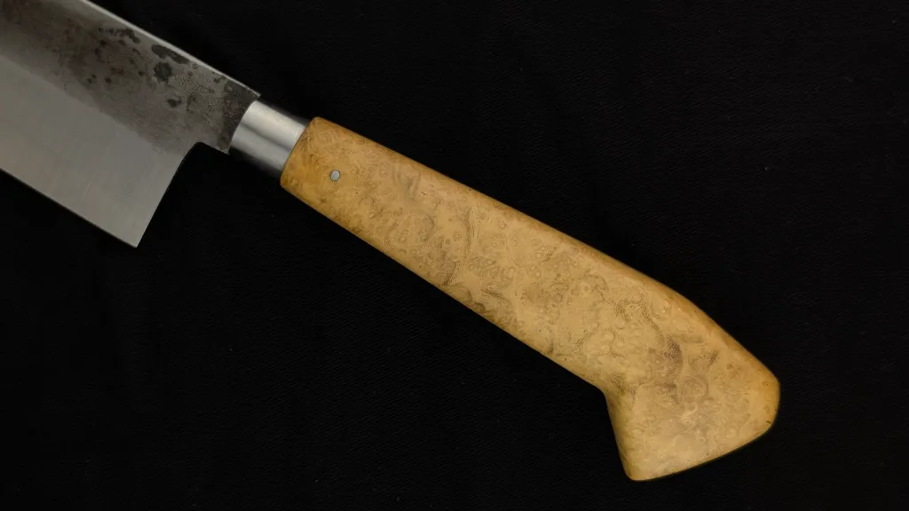 Couteau Cheffe manche loupe Acacia